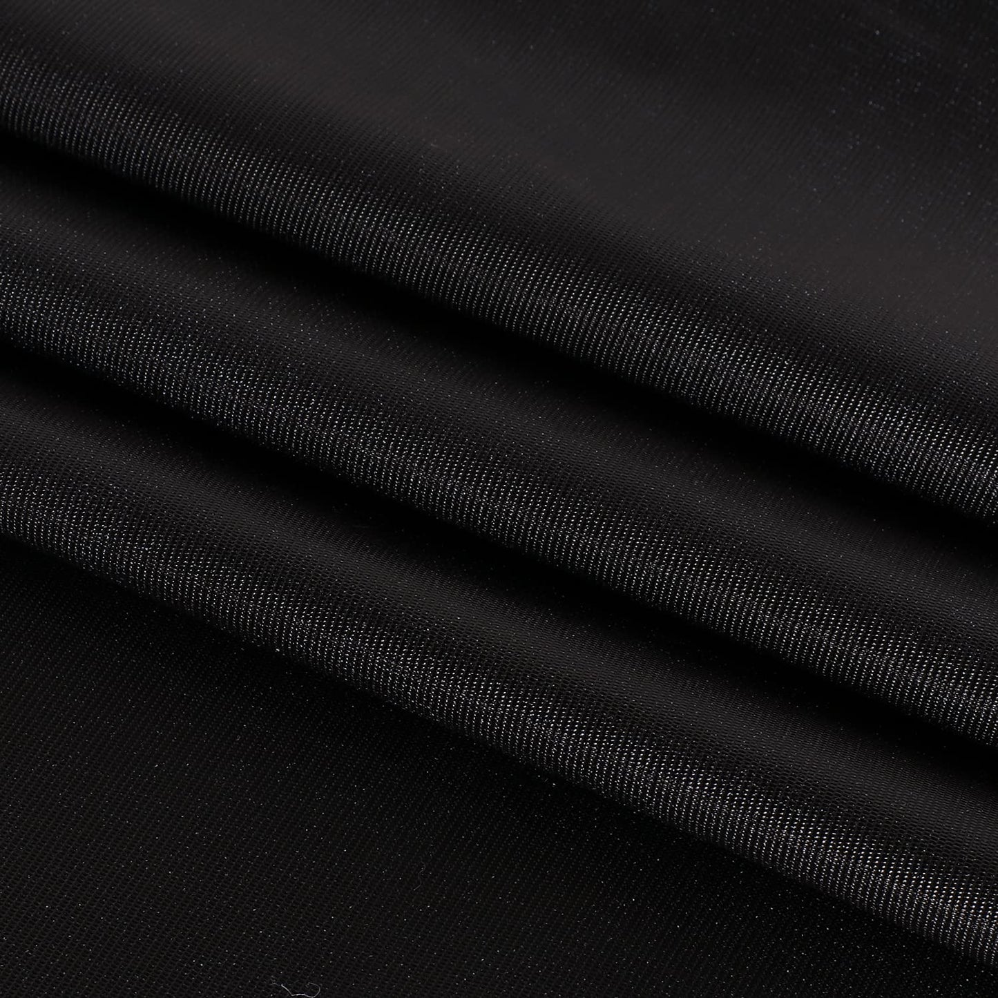 sancua 100% Waterproof Round PVC Tablecloth - 60 Inch - Oil Proof Spill Proof Vinyl Table Cloth, Wipe Clean Table Cover for Dining Tables, Buffet Parties and Camping, Black