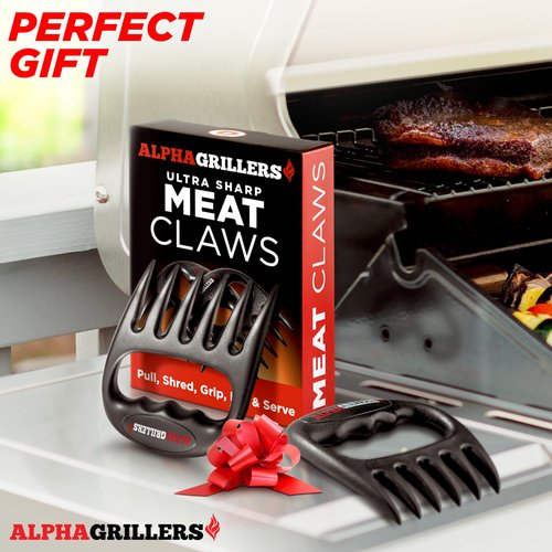 Alpha Grillers Meat Shredder Claws - Grilling Accessories Gifts for Men Dad Him Husband Boyfriend - BBQ Accessories Bear Claws Grill Puller for Cooking Shredding Barbecue Smoker Pulled Pork Chicken