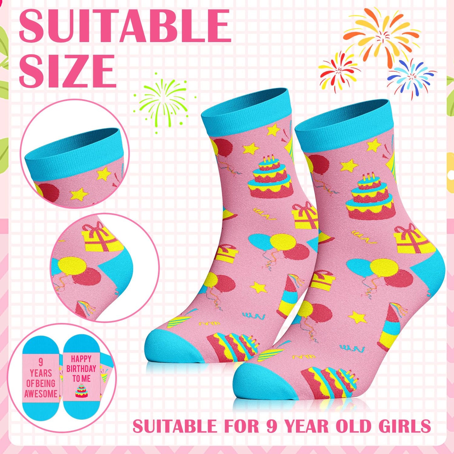 TOUPONS 9 Year Old Girl Birthday Gifts, Best 9th Birthday Gifts for Girls, Gift Ideas for 9 Year Old Girls, Happy 9th Birthday Gift, Nine Yrs Old Christmas Gifts for Daughter Niece Granddaughter