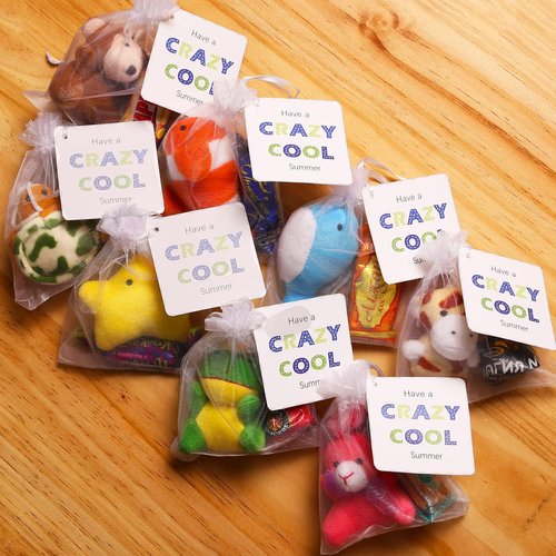 56 Pack Mini Plush Animals Toys Bulk, Small Stuffed Animals Set Including Sea Creatures, Keychain for Claw Machine, Birthday Party Favor, Goodie Bag Fillers, Carnival Prizes, Classroom Prizes & Reward