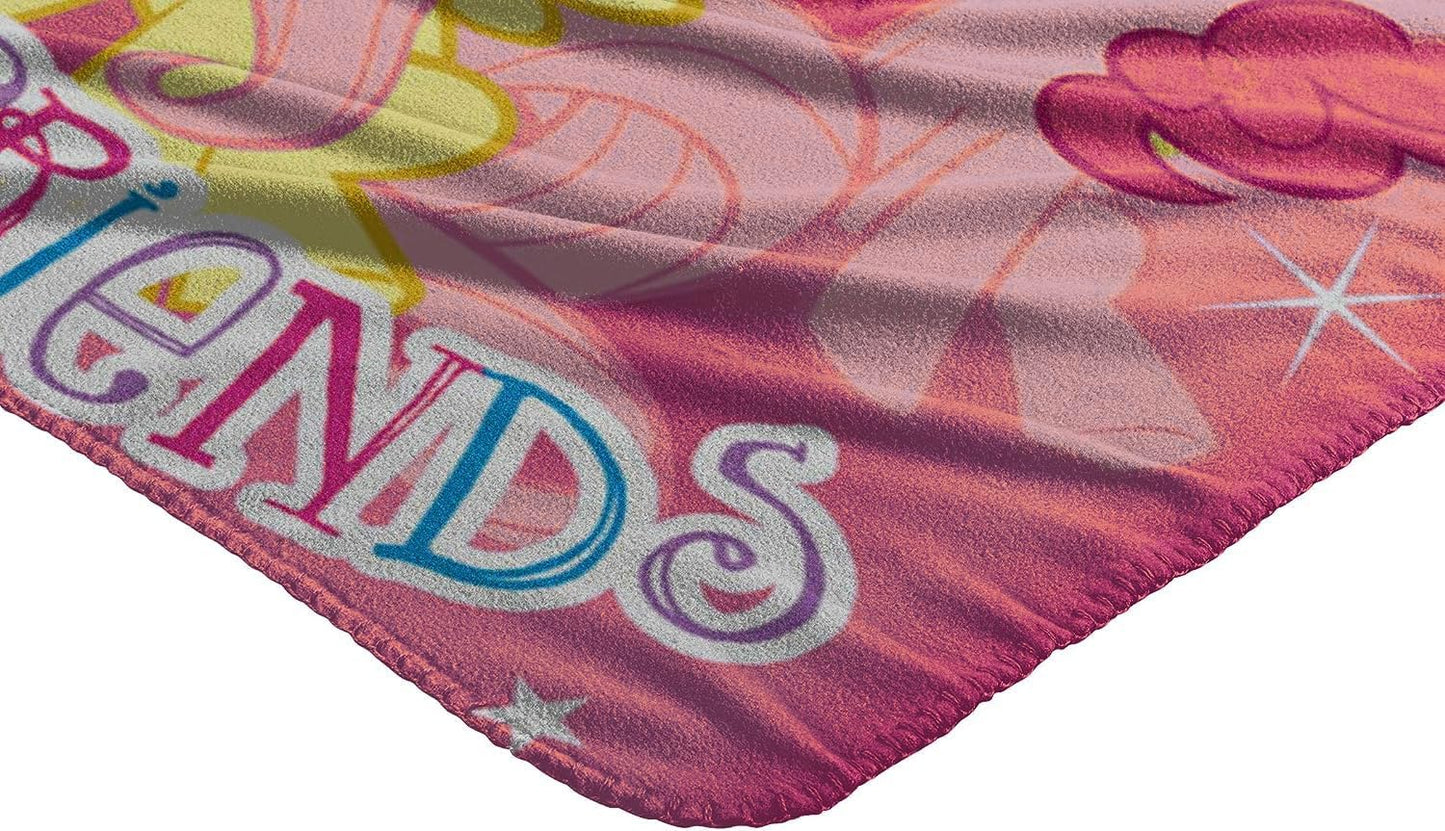 My Little Pony 'Happy Herd' Fleece Throw Blanket - 45x60, Multi-Color Cozy Blanket