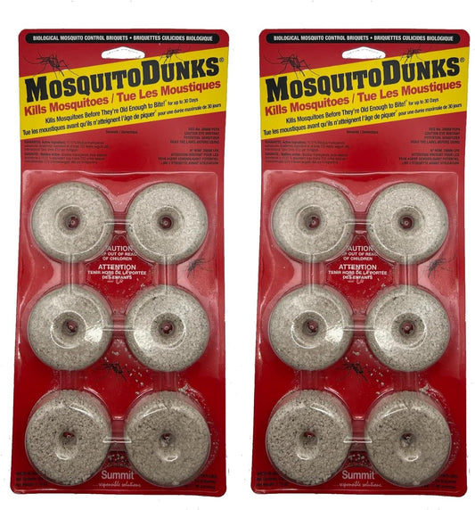 Summit Mosquito Dunks - Effective 2-Pack Natural Larvicide for Mosquito Control