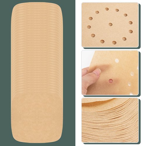 200pcs Air Fryer Parchment Paper Disposable Liner 8.5inch, Premium Perforated for Air Fryer, Streamer, Pans, No Burn, Easy Cleanup