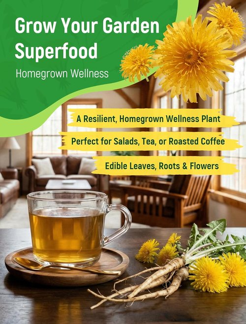 Dandelion Seeds - 4,000+ Heirloom Edible Seeds for Medicinal Gardens | Non-GMO & Pollinator-Friendly