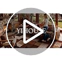 YIHOUSE Brown 5' x 7' Modern Geometric Patchwork Rug for Living Room & Bedroom