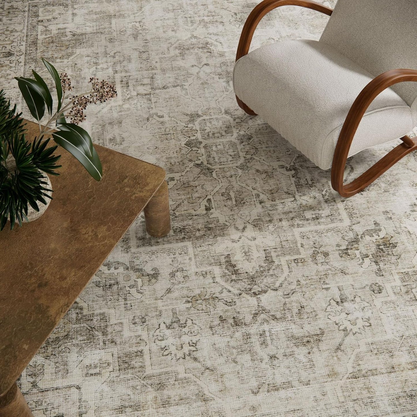 Skiennix Kitchen Runner Rug - Machine Washable, Non-Slip, Soft Carpet for Hallways | 2'6"x8' Stain Resistant