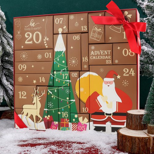 BODY & EARTH 2025 Skincare Advent Calendar - 24 Days of Beauty Gifts for Women