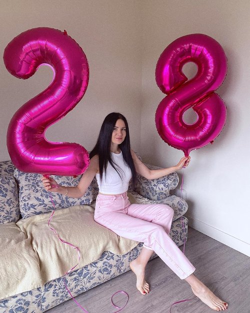 Hot Pink Number 8 Balloon - 40 Inch Giant Foil Balloon for 8th Birthday Party Decorations