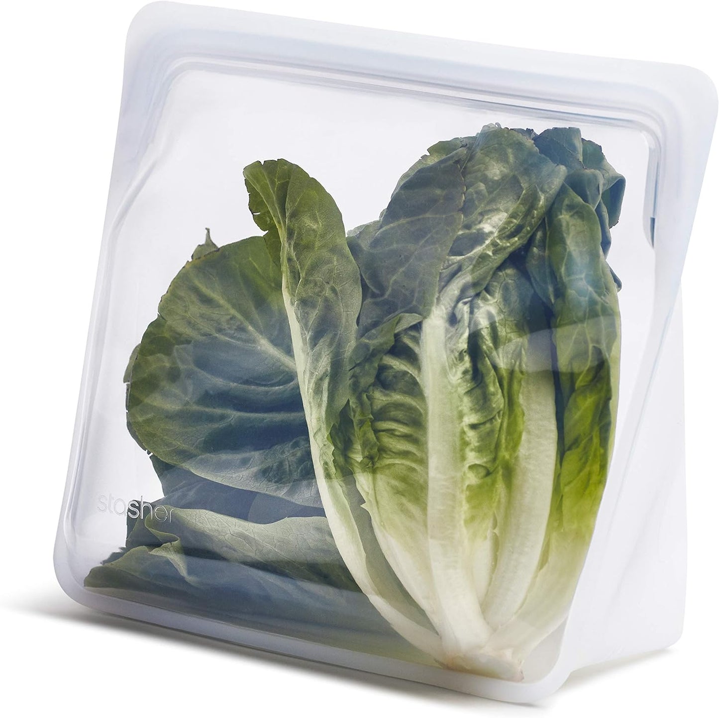 Stasher Silicone Reusable Storage Bag - Stand-Up Mega Bag, Eco-Friendly 104 oz Clear Food Storage Solution | Microwave & Oven Safe