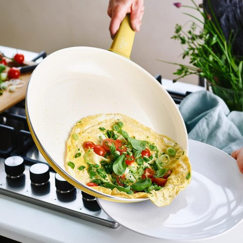 GreenLife Nonstick Frying Pan - 8" Ceramic Skillet, PFAS-Free, Dishwasher & Oven Safe, Yellow