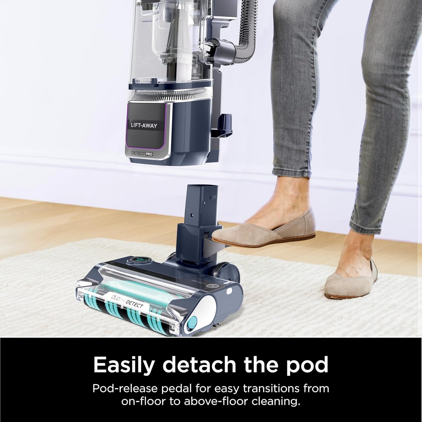 Shark Detect Pro Speed Lift-Away Vacuum - Bagless, DuoClean, Anti-Allergen & Odor Neutralizer | Model LA742
