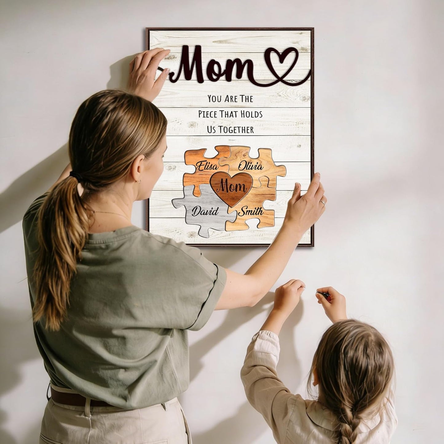 Skiennix Personalized Mother's Day Gift - Custom Puzzles & Canvas Prints for Mom | Unique Wall Art Decor