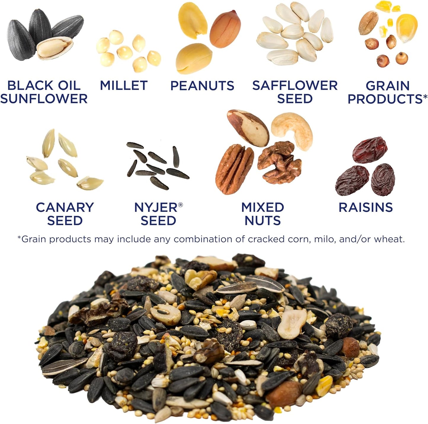Audubon Park Wild Bird Seed - Extreme Variety Blend for Outdoor Feeders | 15 lb Bag