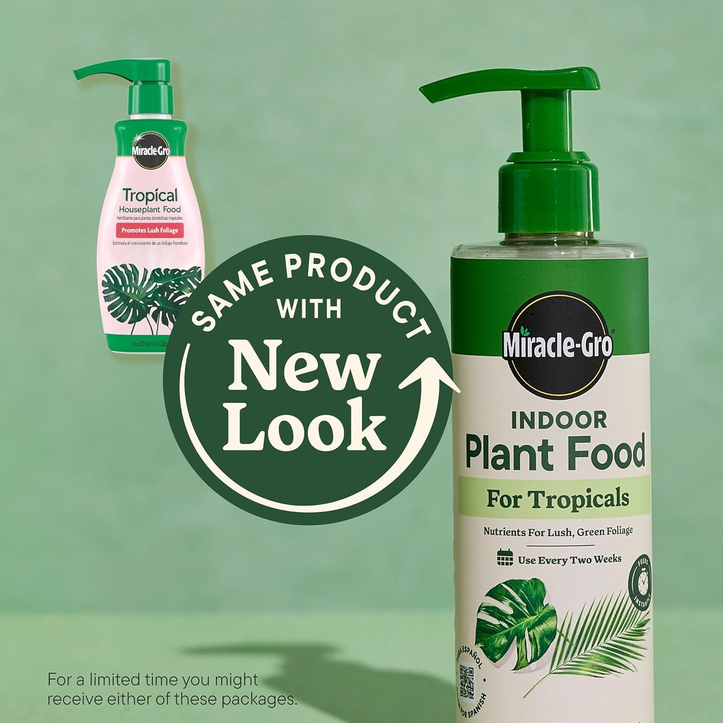 Miracle-Gro Indoor Plant Food - Liquid Fertilizer for Tropical Houseplants | 8 fl. oz., 2-Pack