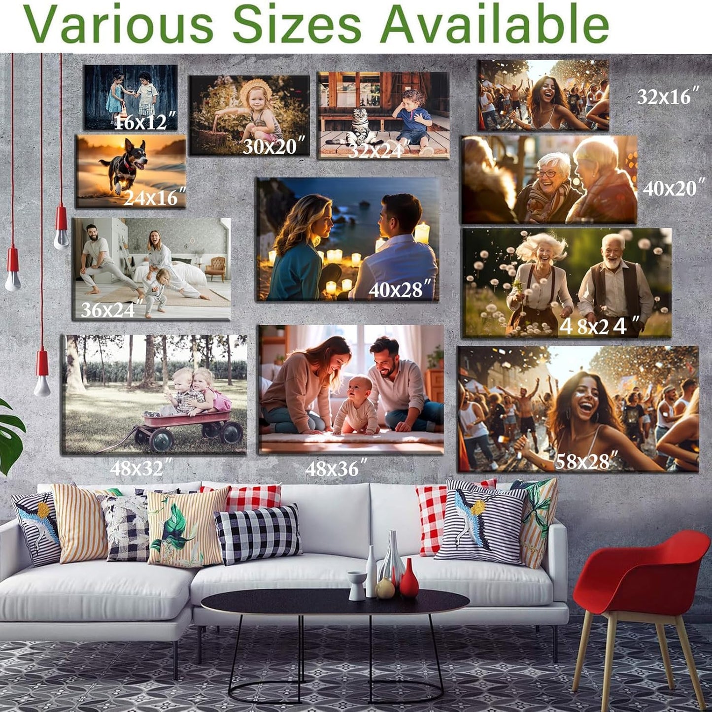 Personalized Canvas Prints by [Brand Name] - Transform Your Photos into Stunning Wall Art | Ideal Home Decor Gift (32”L x 16”W)
