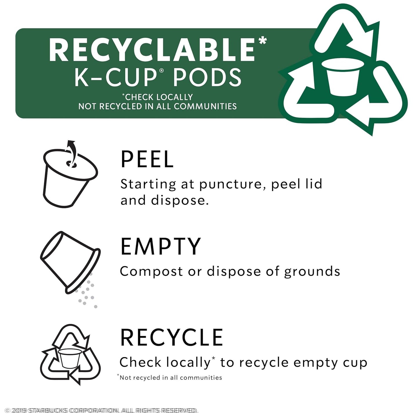 Starbucks Medium Roast K-Cup Coffee Pods - 2X Caffeine for Keurig Brewers | 48 Pods Total