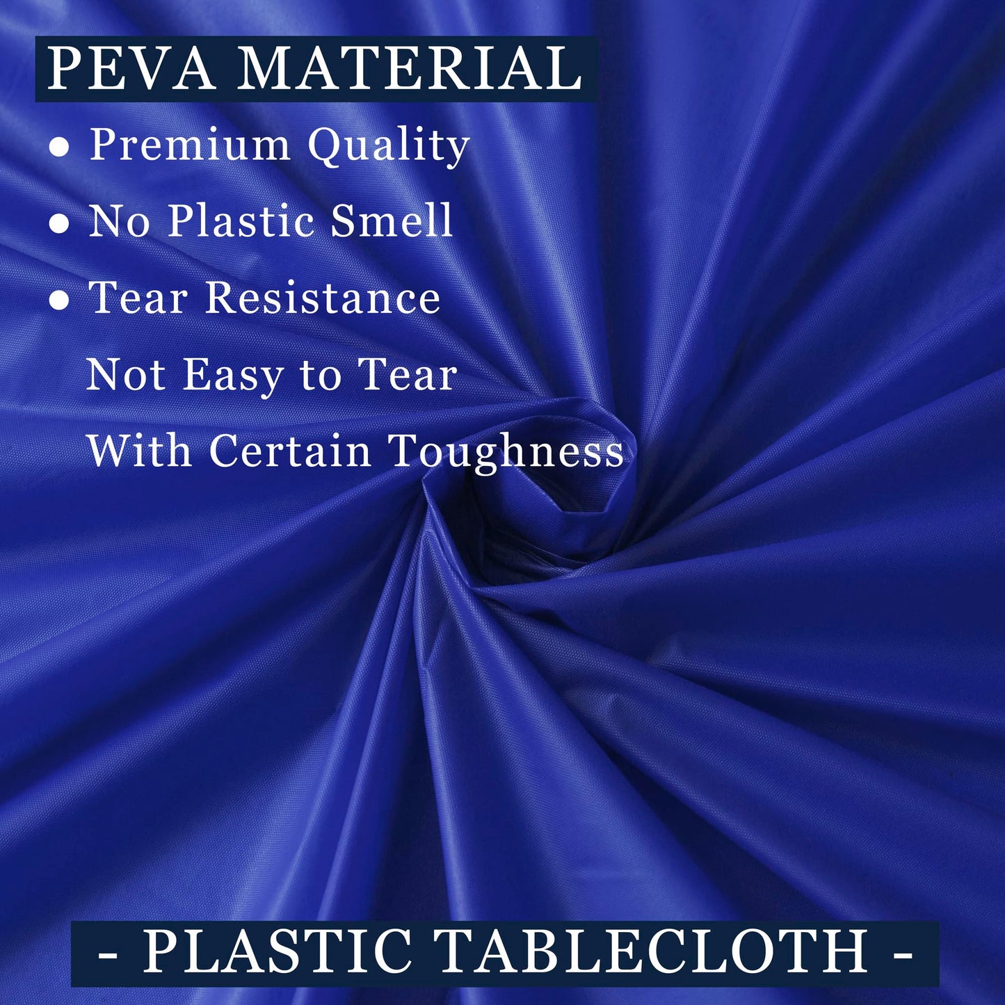 odibo Royal Blue Tablecloths Plastic 2 Pack Dark Blue Disposable Table Covers 54" x 108" Sapphire Blue Table Cloths for Parties Birthdays Weddings Holiday Banquet Fits up to 8 Foot Rectangle Tables