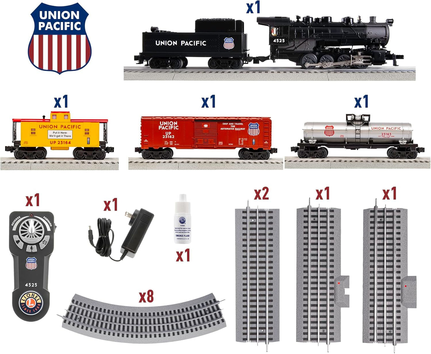 Lionel Union Pacific Flyer LionChief Electric O Gauge Train Set - Bluetooth 5.0 Remote Control