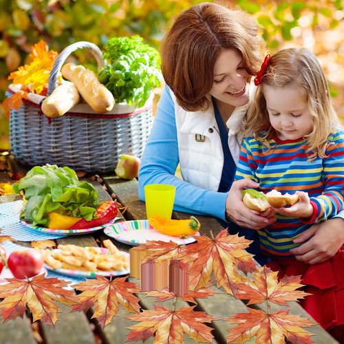 40pcs Fall Leaves Napkins,Thanksgiving Leaves Decor Autumn Leaves Paper Cocktail Napkins Thanksgiving Guest Napkins for Harvest Fall Leaves Decor
