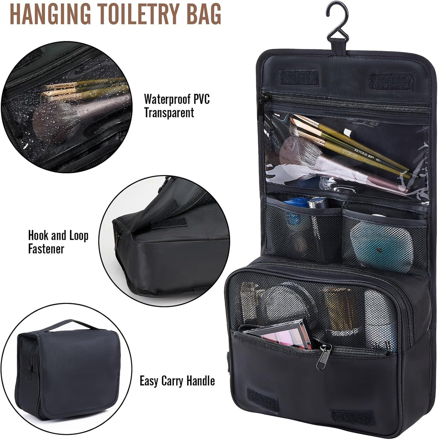 OlarHike 48QT Storage Bins - 3 Pack with 8 Packing Cubes for Organized Travel & Home Storage