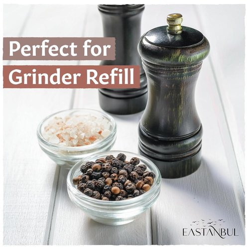 Eastanbul Himalayan Pink Salt & Whole Peppercorns Refill - 6oz & 12.3oz Gift Box Set
