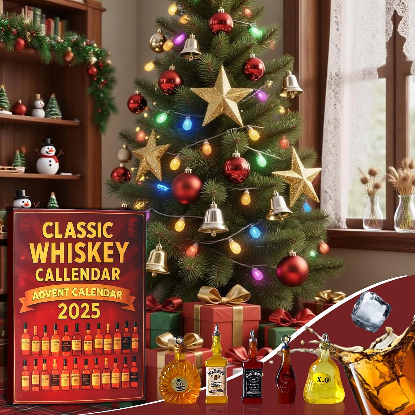 2025 Whiskey Advent Calendar - 24-Day Countdown for a Daily Tasting Journey Through Whiskey Flavors