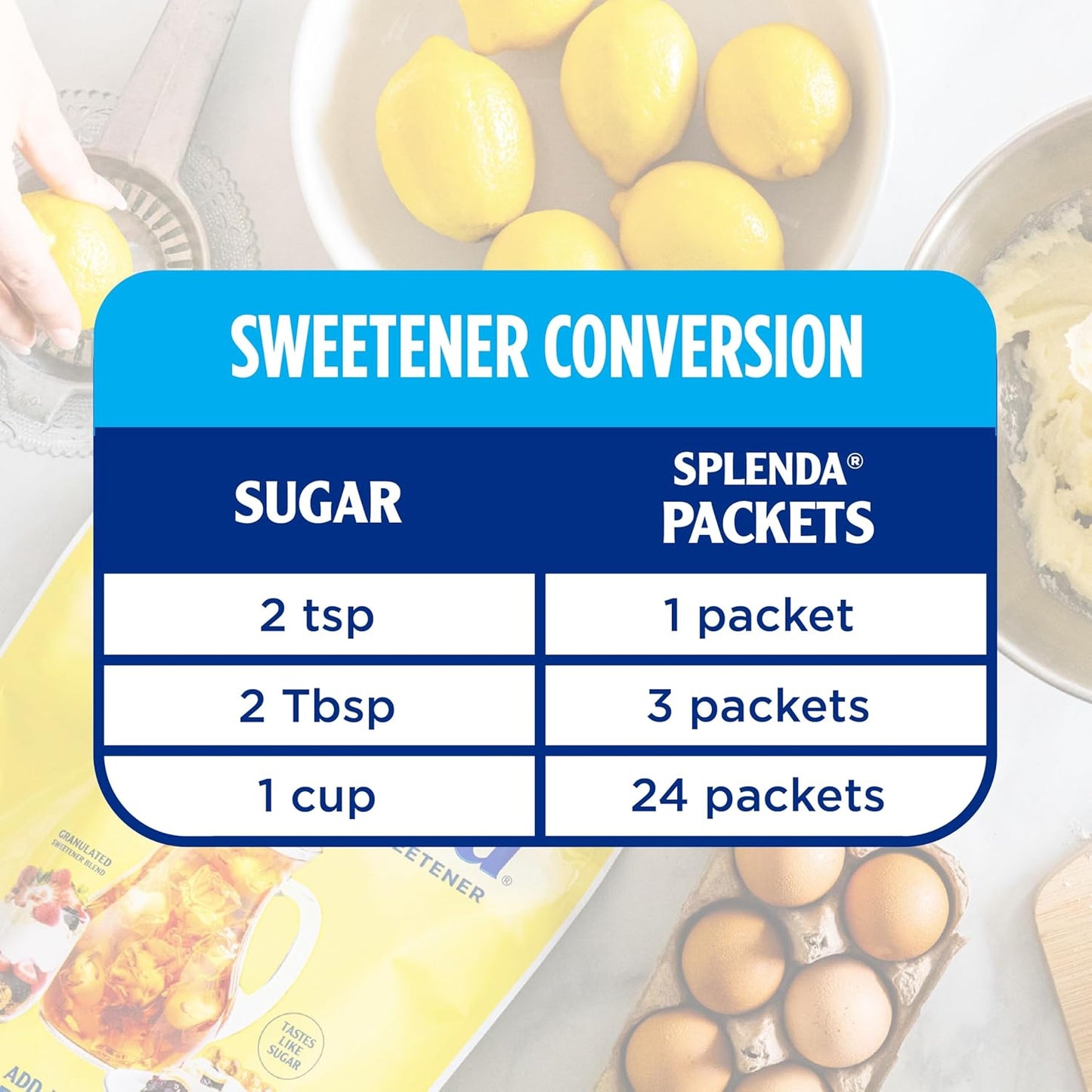 SPLENDA Zero Calorie Sweetener - 800 Packets for Guilt-Free Sweetening | Perfect for Baking