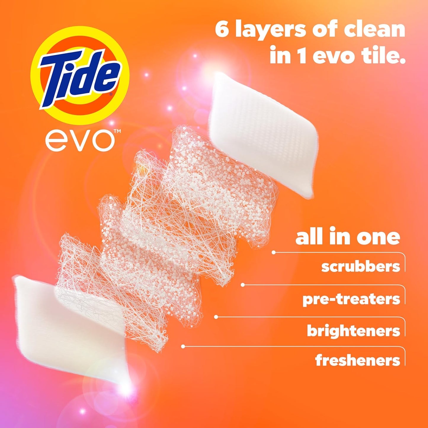 Tide Evo Original Scent Laundry Detergent - Concentrated HE Formula for All Machines | 42 Count