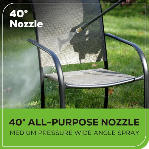 Greenworks Electric Pressure Washer - 1.2 GPM, Lightweight, 20 FT Hose & 35 FT Power Cord | Ideal for Cars, Patios & Decks