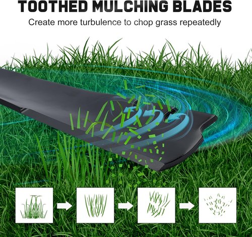 Grasscool 22-Inch Mulching Blades for Toro Lawn Mowers | Replace 131-4547-03, 59534P, 20333