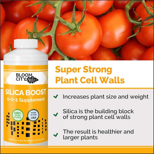 Bloom City Liquid Silica Boost Fertilizer - Concentrated 1/2 Pint (8 oz) Makes 45 Gallons