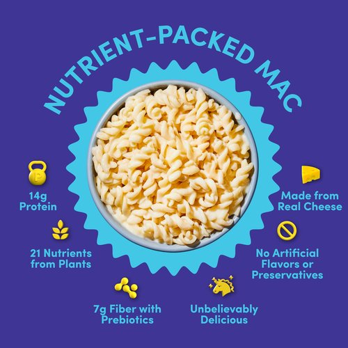 Goodles Twist My Parm Asiago and Parmesan with Spirals - Nutrient Packed with Real Cheese, Fiber, Protein, Prebiotics, Plants, & Vegetables | Non-GMO, Organic Ingredients [Twist My Parm, 6 oz. 1 Pack]