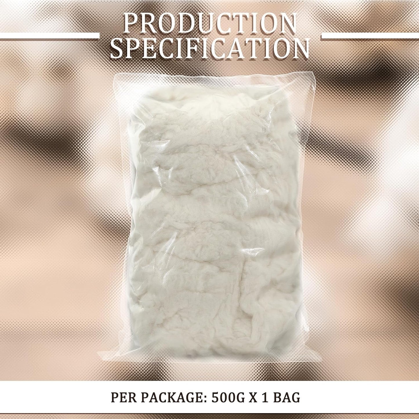 Wesnoy Cotton Stuffing - 500g Natural Fiber Filling for Stuffed Animals & Cloud Decor