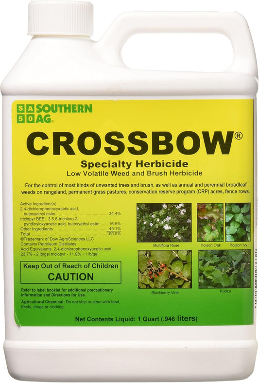Southern Ag Crossbow Specialty Herbicide - Low Volatile Weed & Brush Control, 32oz Quart