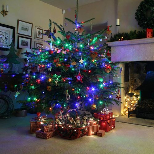Dazzle Bright Christmas String Lights - 100 LED 33 FT Waterproof Fairy Lights | 8 Modes for Indoor & Outdoor Holiday Decor