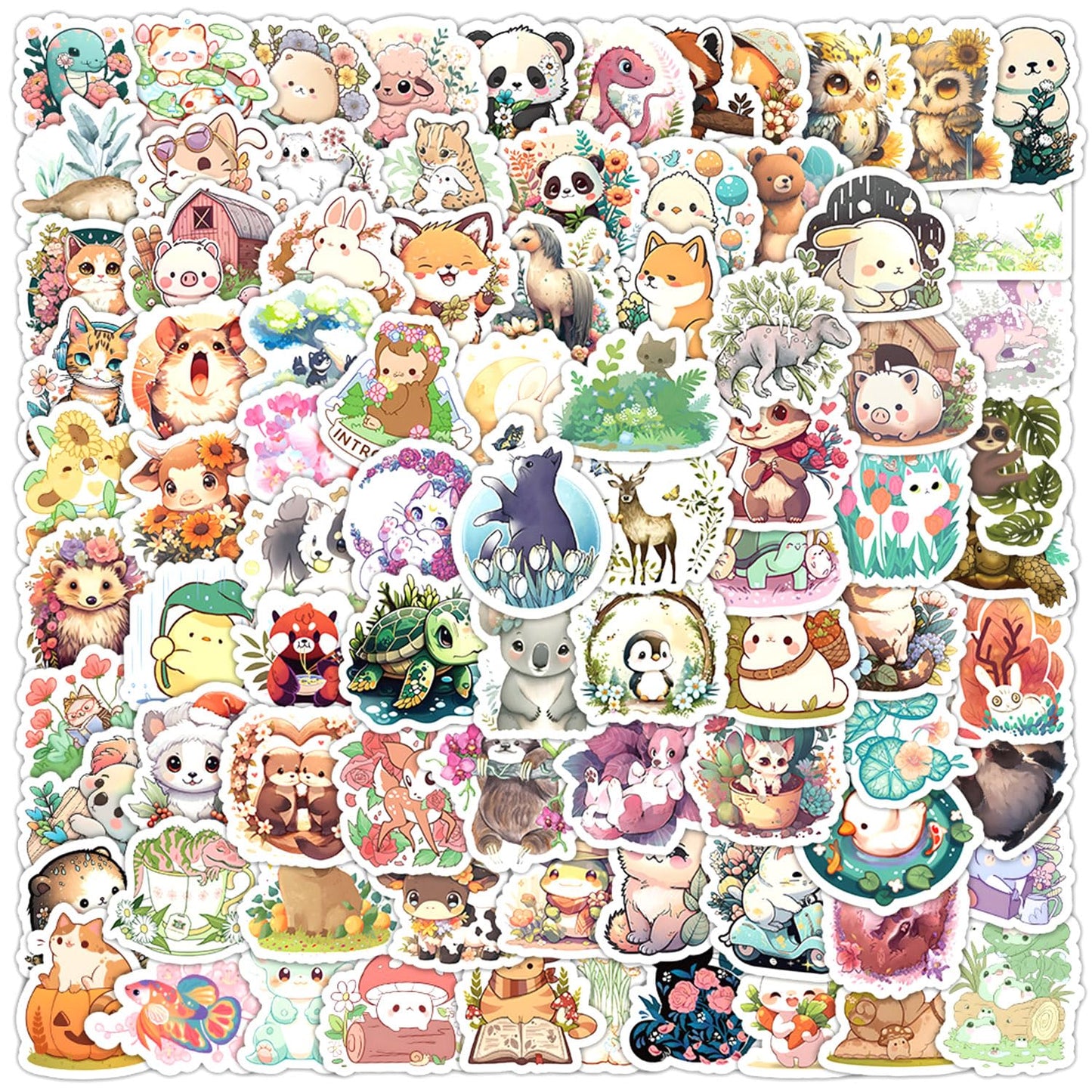 Happy Birthday Stickers, 100Pcs Cute Birthday Stickers for Water Bottle, Waterproof Laptop Skateboard Guitar Scrapbook Journalin