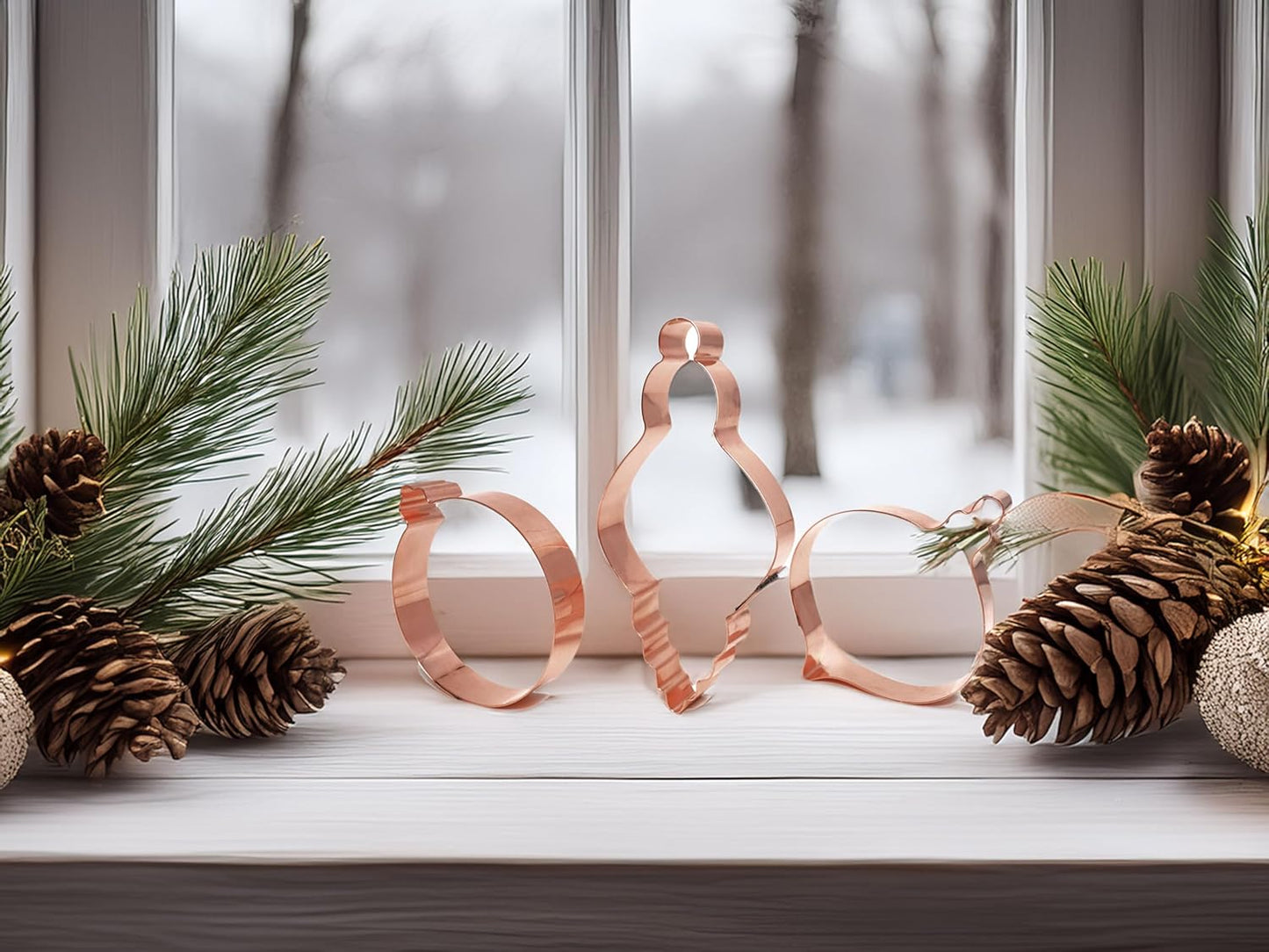 Handcrafted Christmas Ornaments Cookie Cutter Set - 3 Pieces Made in the USA