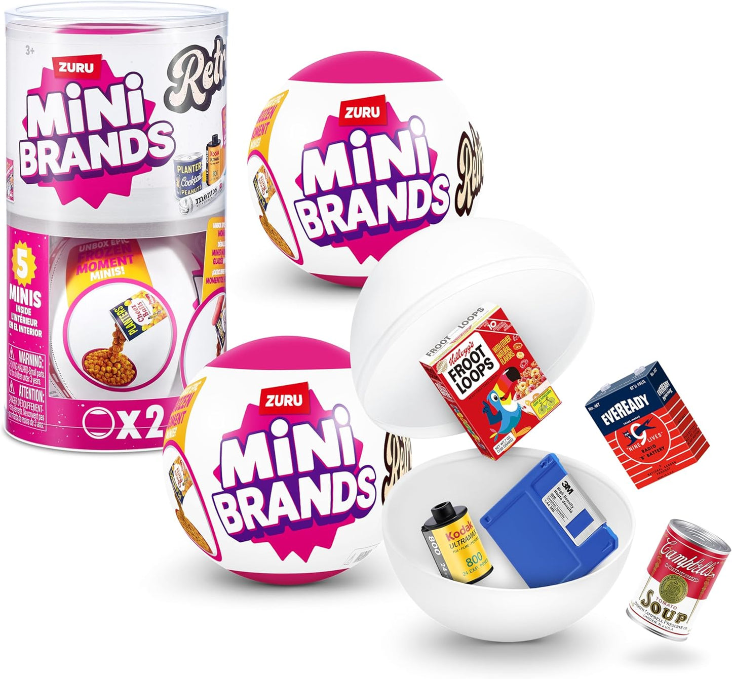 Mini Brands Retro Capsule - 60+ Mystery Minis to Collect | Real Licenses & Rare Collectibles