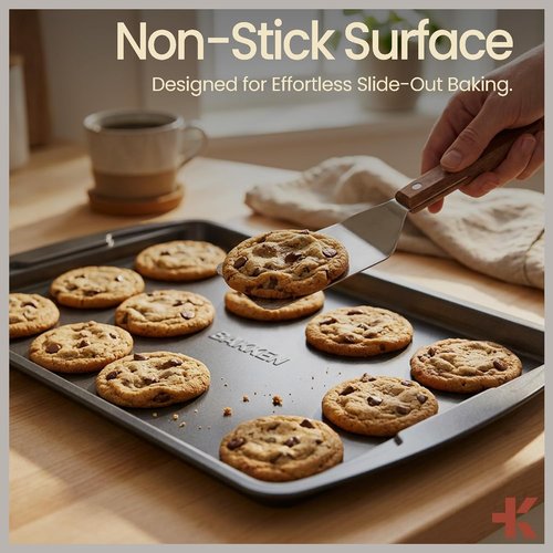 Bakken Swiss - 6-Piece Bakeware Set | Deluxe Non-Stick Carbon Steel Pans for Home & Professional Cooking
