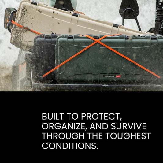 NANUK 910 Hard Case with Customizable Cubed Foam, IP67 Waterproof, Dustproof and Impact Resistant, 14.3” x 11.1” x 4.7”, Rugged Construction for Ultimate Protection, Made in Canada - Olive