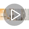 River Dream Waffle No Hook Shower Curtain with 2 Snap-in Liners - White 71x74
