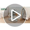 LUMI Blue Beach Bathroom Rug 22x34 Inch Microfiber Absorbent Bath Mat