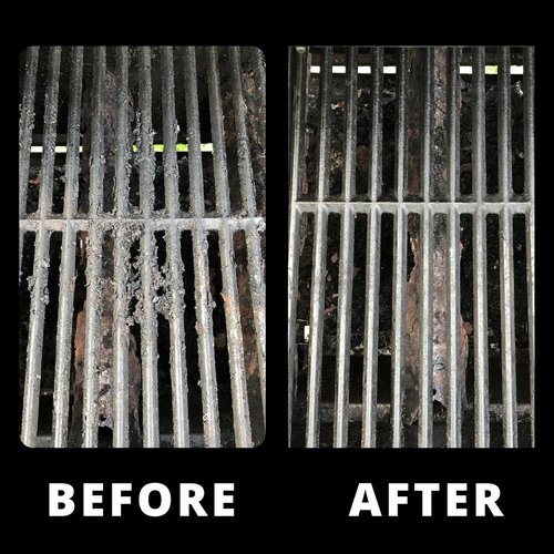 Grill Rescue BBQ Scraper Cleaning Head - Durable Bristle-Free Brush for Cast Iron & Stainless Steel Grates