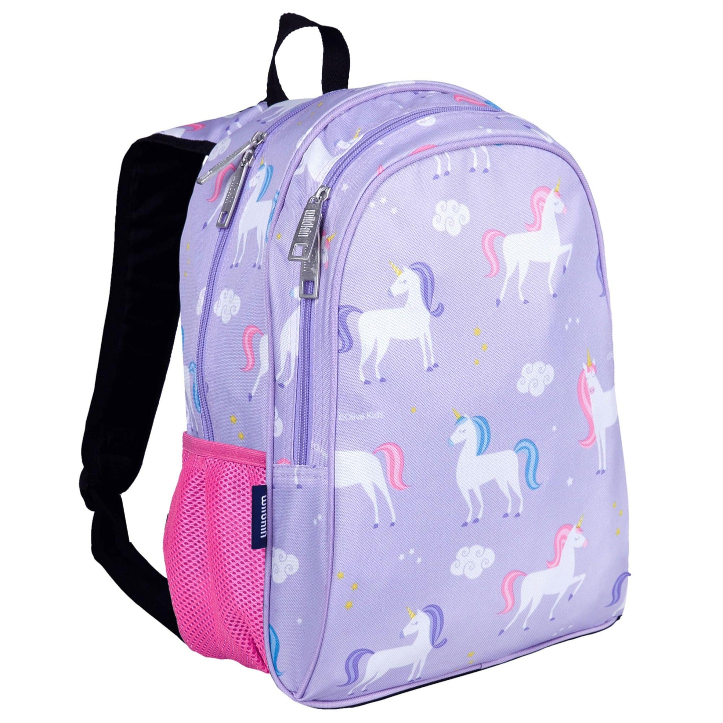 Wildkin 15 Inch Kids Backpack with Lunch Box Bag Bundle - Durable, Lightweight School & Travel Set - Unicorn