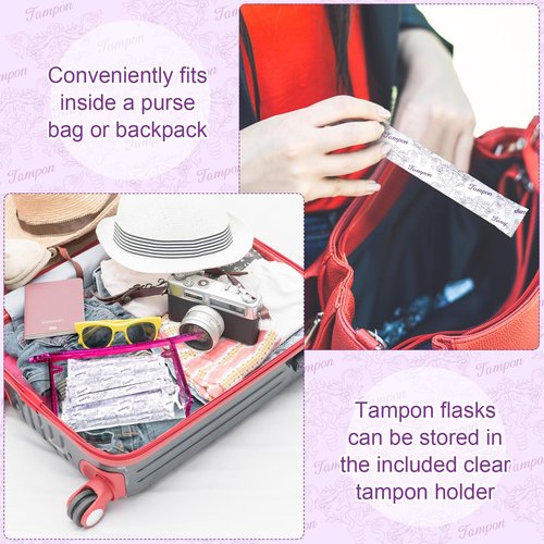 FoldTier 39 Pcs Travel Tube Includes 12 Reusable Plastic Tube for Women Liquid Containers 24 Self Adhesive Wrappers 1 PVC Clear Case 2 Hopper‌s(Fresh Style)