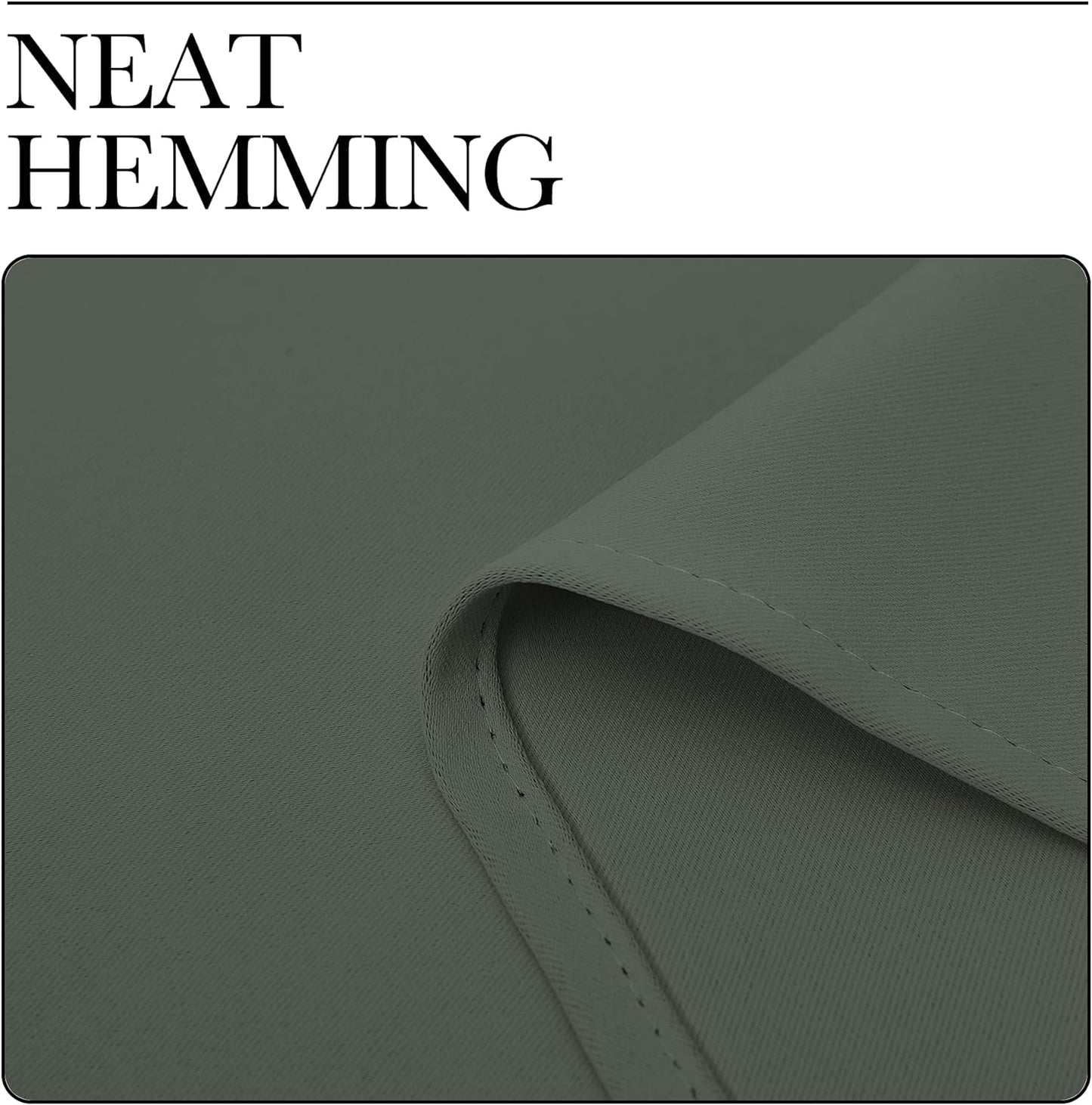 NICETOWN Blackout Curtains - Thermal Insulated Grommet Drapes for Living Room | 55 x 86 Inches, Dark Mallard (1 Pair)