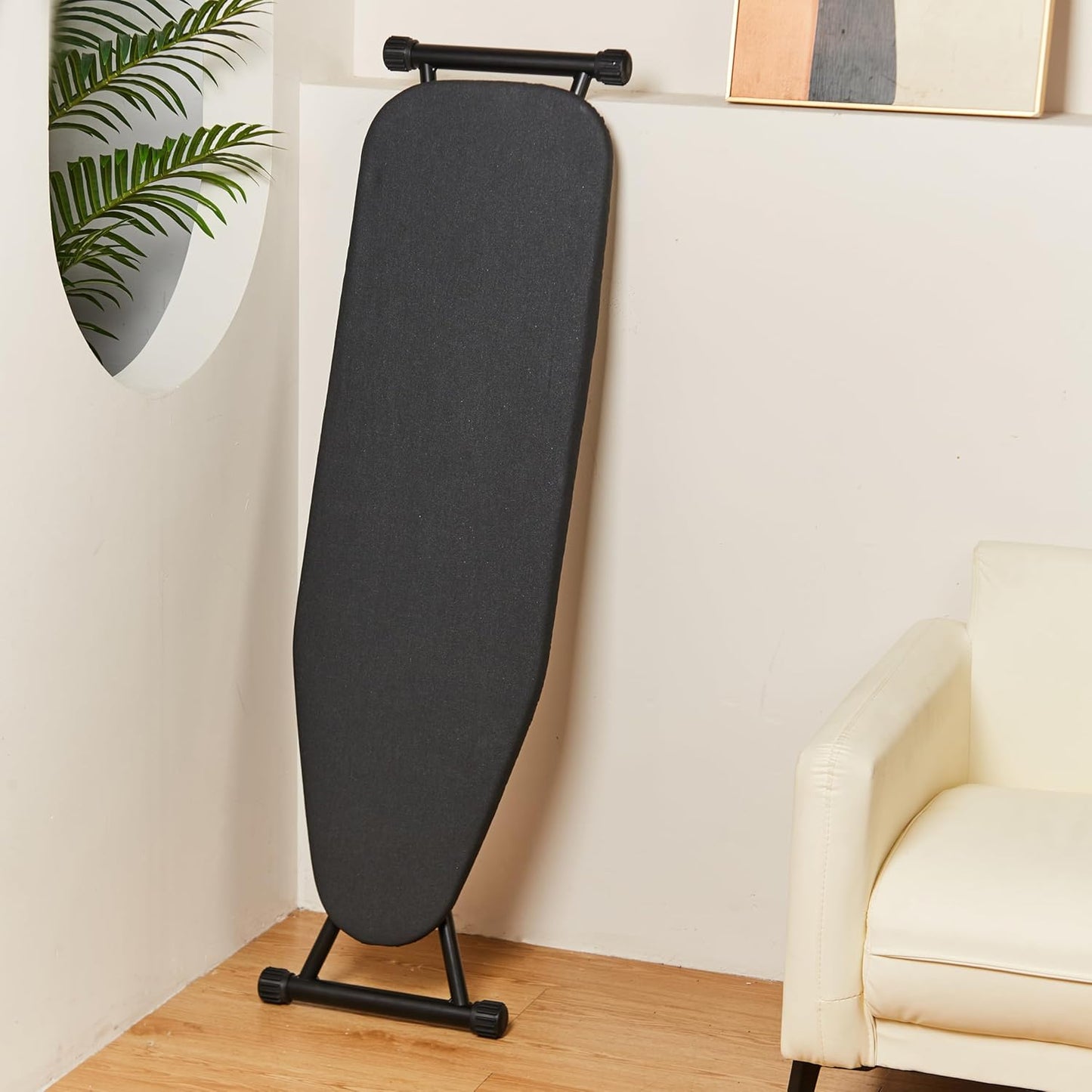 Skiennix Ironing Board - Foldable Adjustable Height with Heat-Resistant Cover | Lightweight & Durable for Home Use