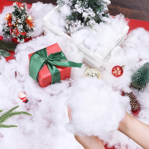 Fovths Christmas Fake Snow Decor - Fluffy Artificial Clouds for Indoor Displays | 70 Ounce/2000g