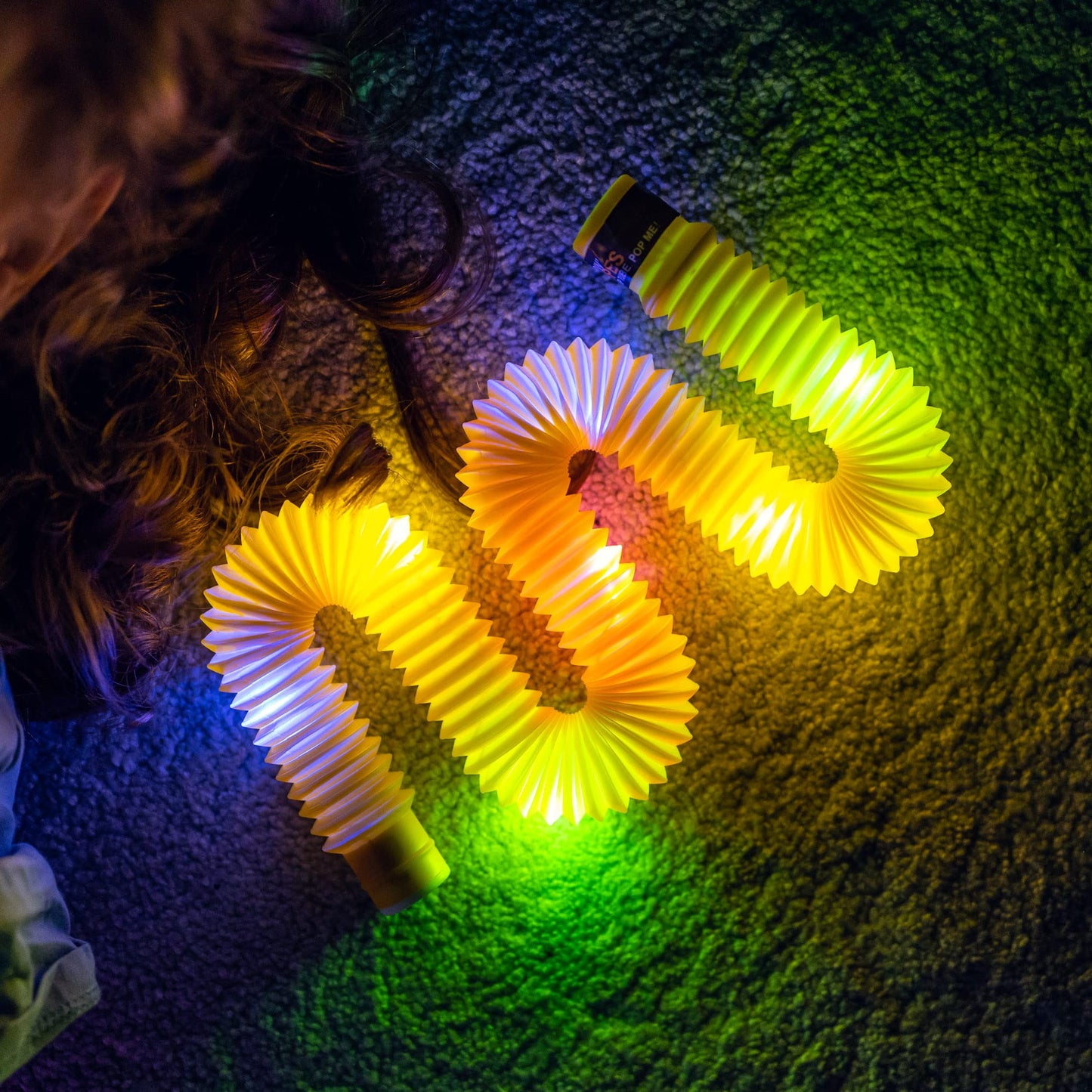 nutty toys Light Up Pop Tubes - Sensory Toys - Glow Sticks for Kids, Fine Motor Skills Toddler Fidget, Top ADHD & Autism Essentials 2026, Unique Gifts Idea, Best Boy & Girl Easter Basket Stuffers