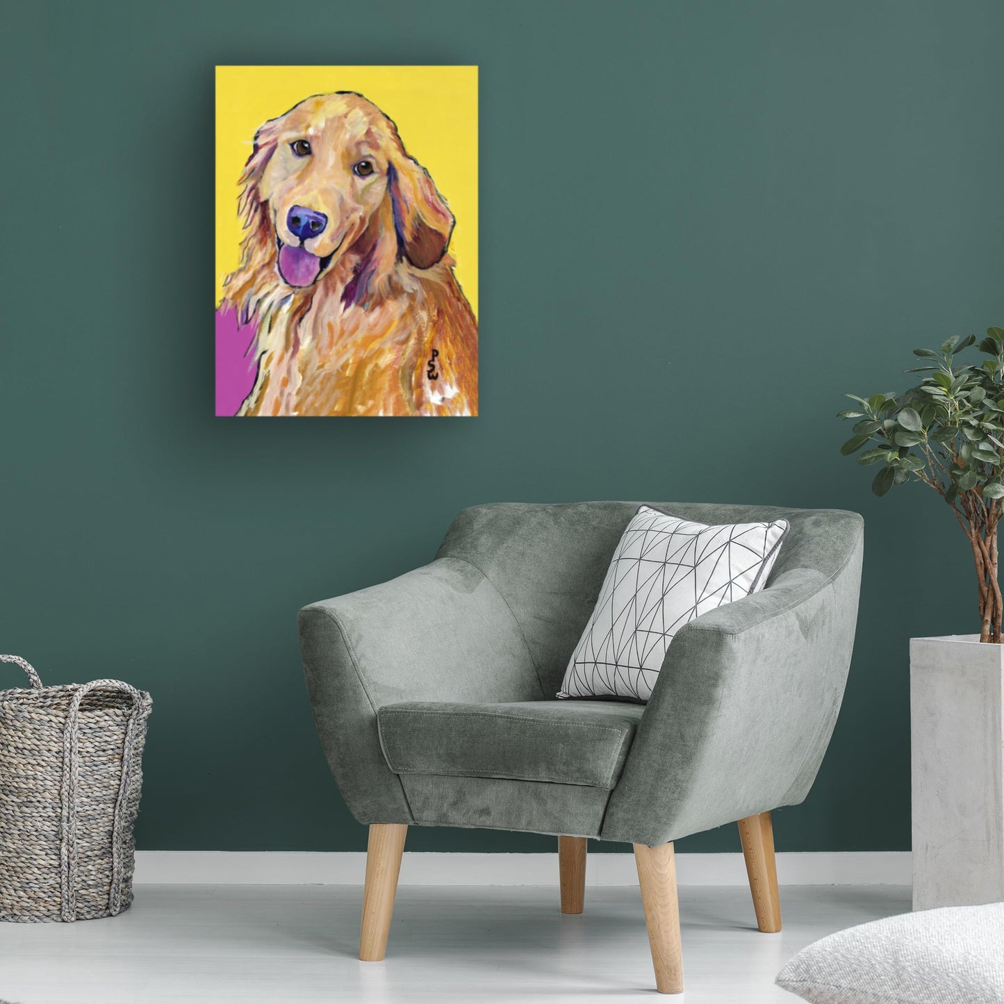 Trademark Fine Art Molly Canvas Art by Pat Saunders-White, 18 by 24-Inch